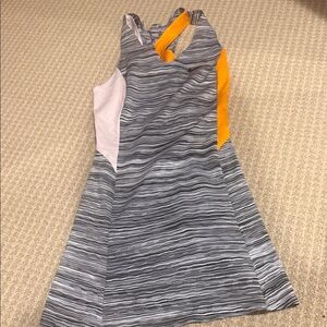 Stylish Women's Gray and Orange Athletic Dress